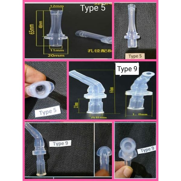 Pengganti Sedotan botol minum anak. replacement straw head nozzle