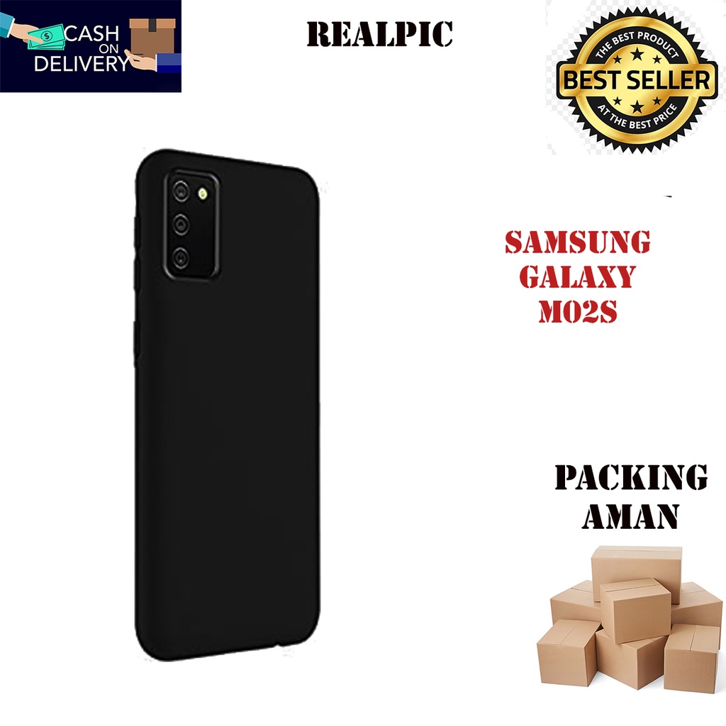 Casing Samsung Galaxy M02S SoftCase Black Matte