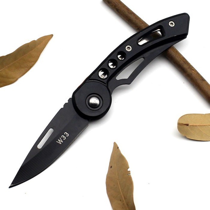 Pisau Mini Saku Lipat W33 Survival Knife Multifunction Knifezer Tools