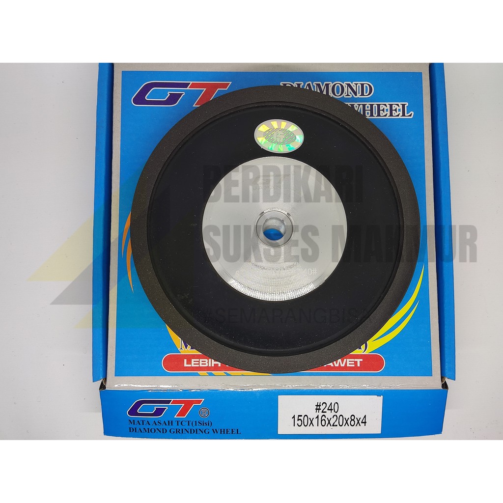 DIAMOND ASAH TCT 6" x #240 1 SISI GT/ DIAMOND GRINDING WHEEL 6INCH GRID 240 1 SISI TCT