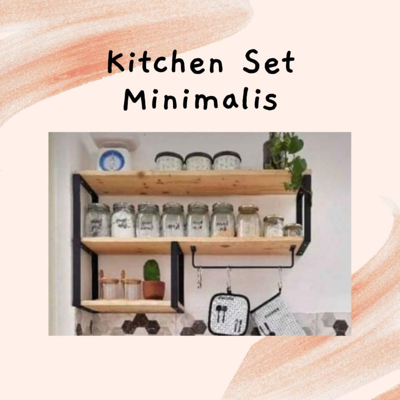 KICHEN SET KAYU MINIMALIS SERBAGUNA DAPUR