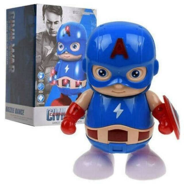 Mainan Terbaru  Robot DANCE Avenger  Captain America  Music and Light