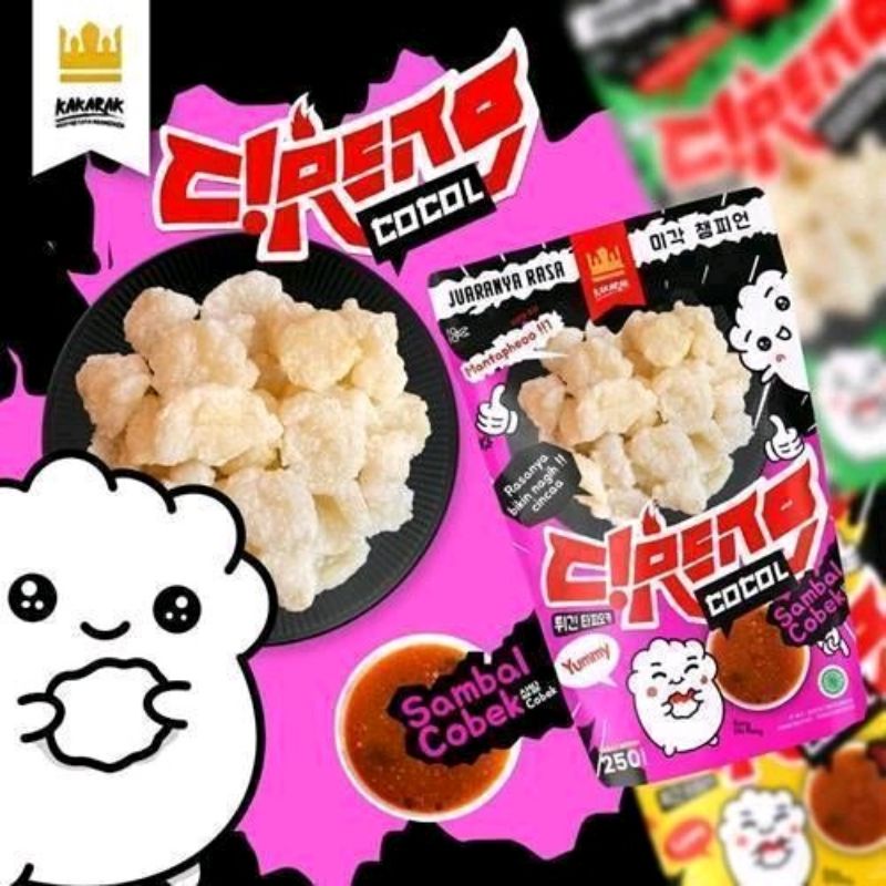 

Kakarak Cireng Cocol Sambal Cobek