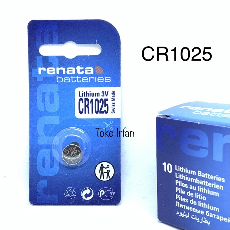 BATERAI RENATA CR1025 ORIGINAL LITHIUM BATTERY 3V CR1025 DL1025 5033LC