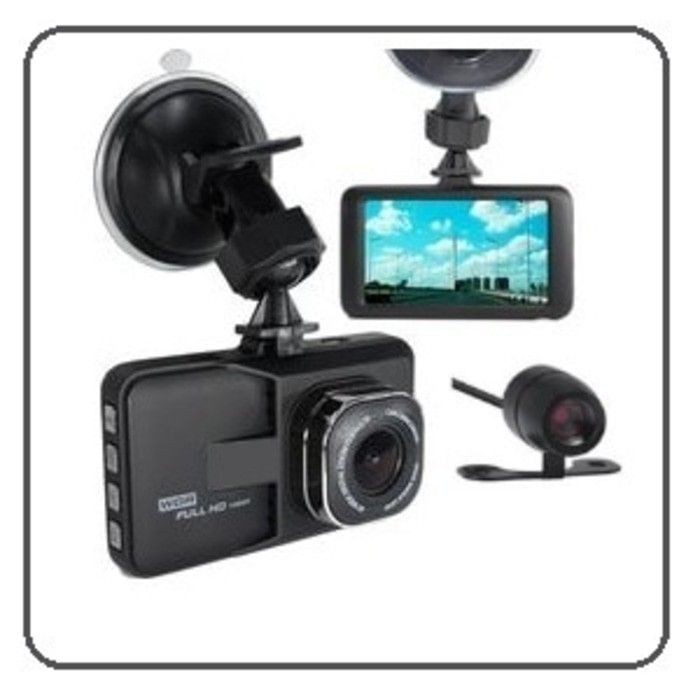 CCTV kamera Mobil DUAL LENS 3" FULL HD 1080P dengan kamera