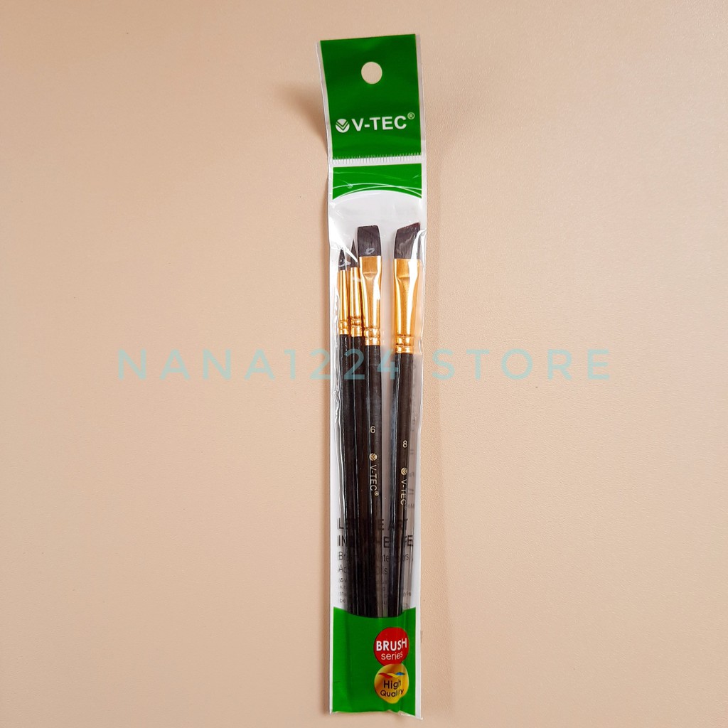

KUAS LUKIS V-TEC SET 4 CAT AIR WATERCOLOR ACRYLIC BRUSH A0284c