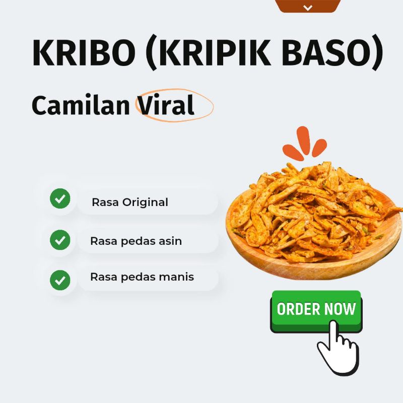 

kribo (kripik bakso) / basreng (bakso goreng virall kemasan 100-500grm