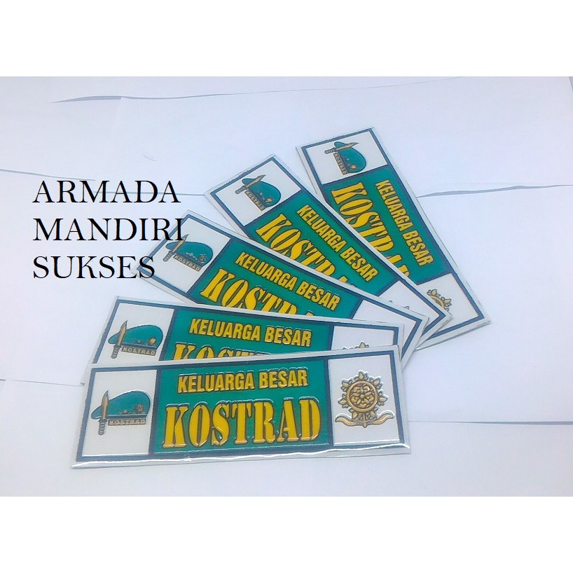 

Stiker Embos Panjang Kostrad - Aksesoris Kendaraan Souvenir Craft KOSTRAD