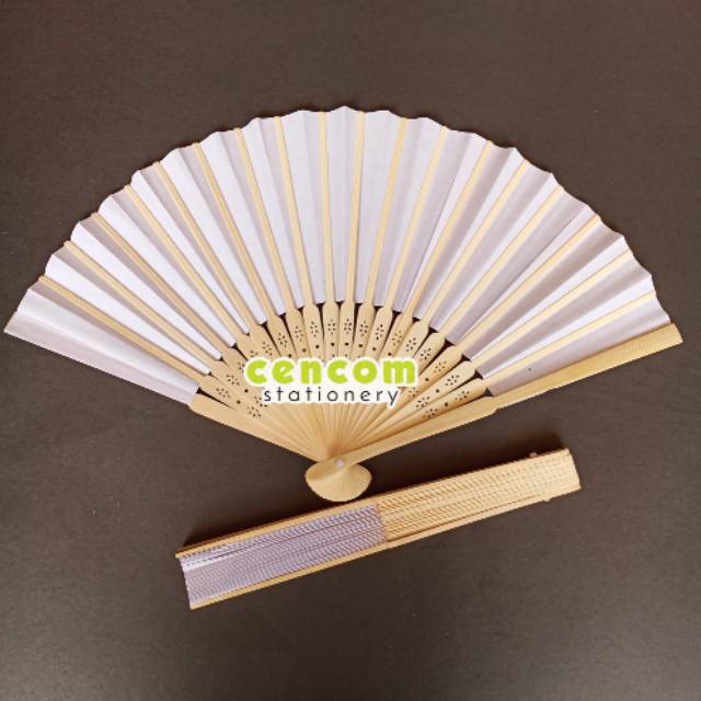 

Kipas Kertas Paper Fan Putih Polos 25 Cm Seni Craft Painting Lukis