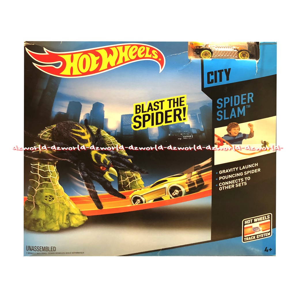 Hotwheel City Blast The Spider Spider Man Mainan Mobil