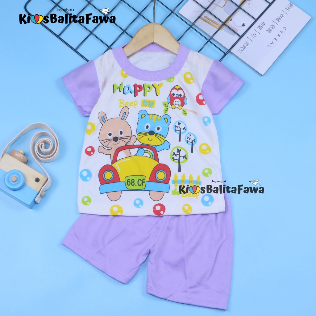 Saka Baby Setelan Uk. Bayi 0-12 Bulan / Born Baju Tidur Anak Lengan Pendek Perempuan Laki Pakaian