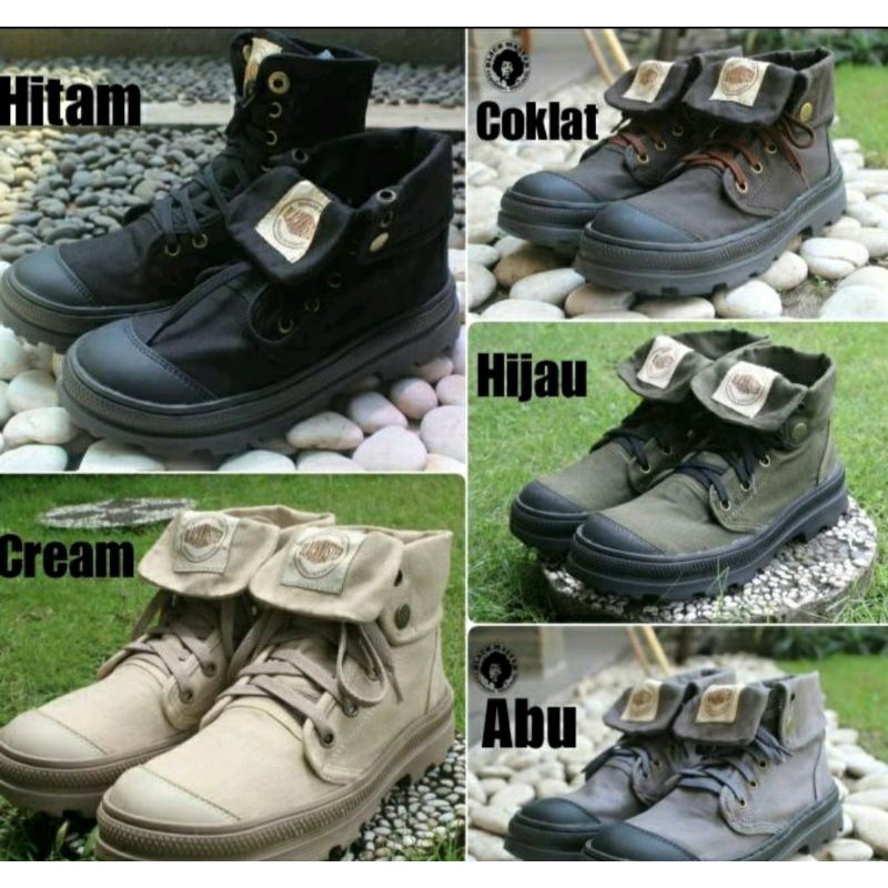 Sepatu Riding Black Master Original Boots Sneaker Warna Army Olive Green Second Like New