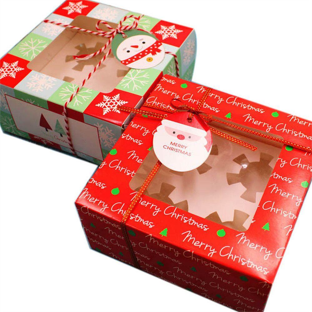 Top Christmas Gift Box Candy Cupcake Nougat Kotak Pembungkus Kado