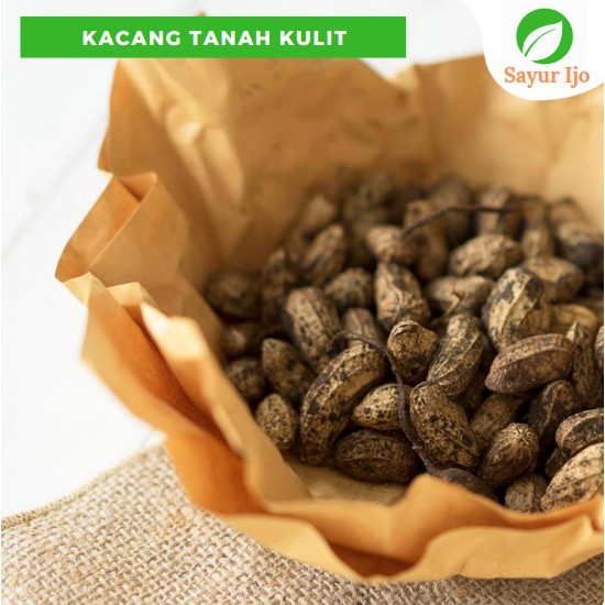 

Kacang Tanah Kulit Mentah 480 - 500 Gram Fresh Peanuts Sayur Hijau Segar