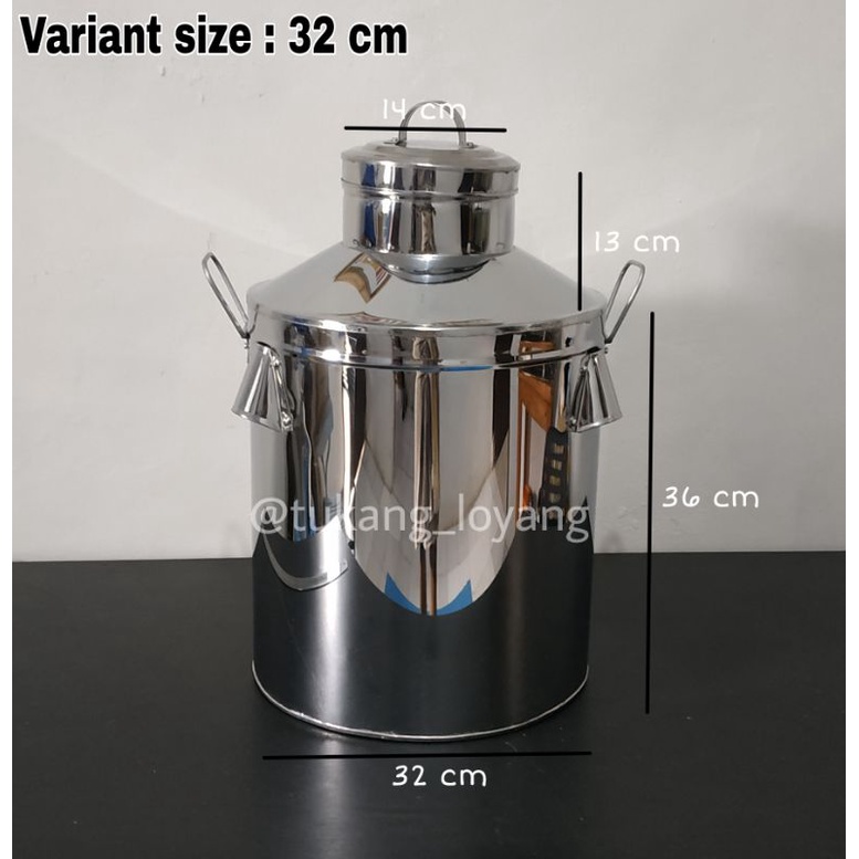 dandang panci wedang bajigur bandrek stainless steell