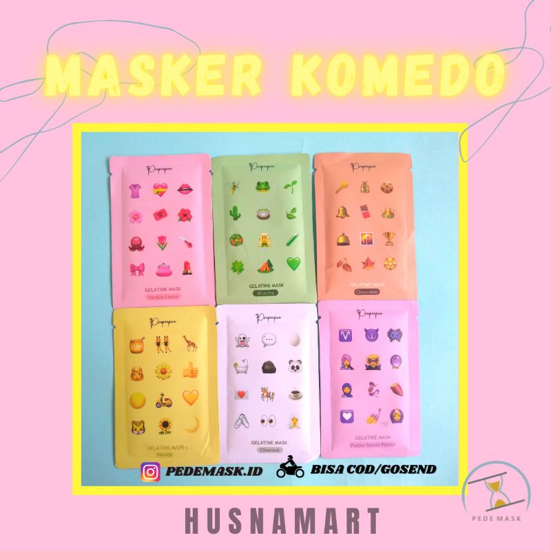 BPOM DAN HALAL MUI | MASKER GELATIN/KOMEDO BY POUPEEPOU 10GR