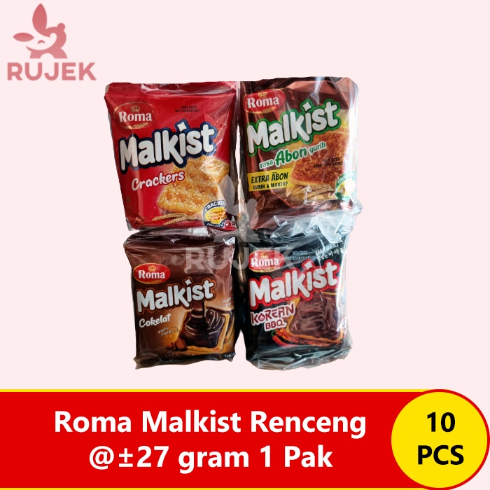 

Roma Malkist Crackers / Cokelat / Abon Renceng