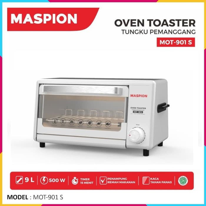 MASPION Oven Listrik 9 Liter MOT-901S