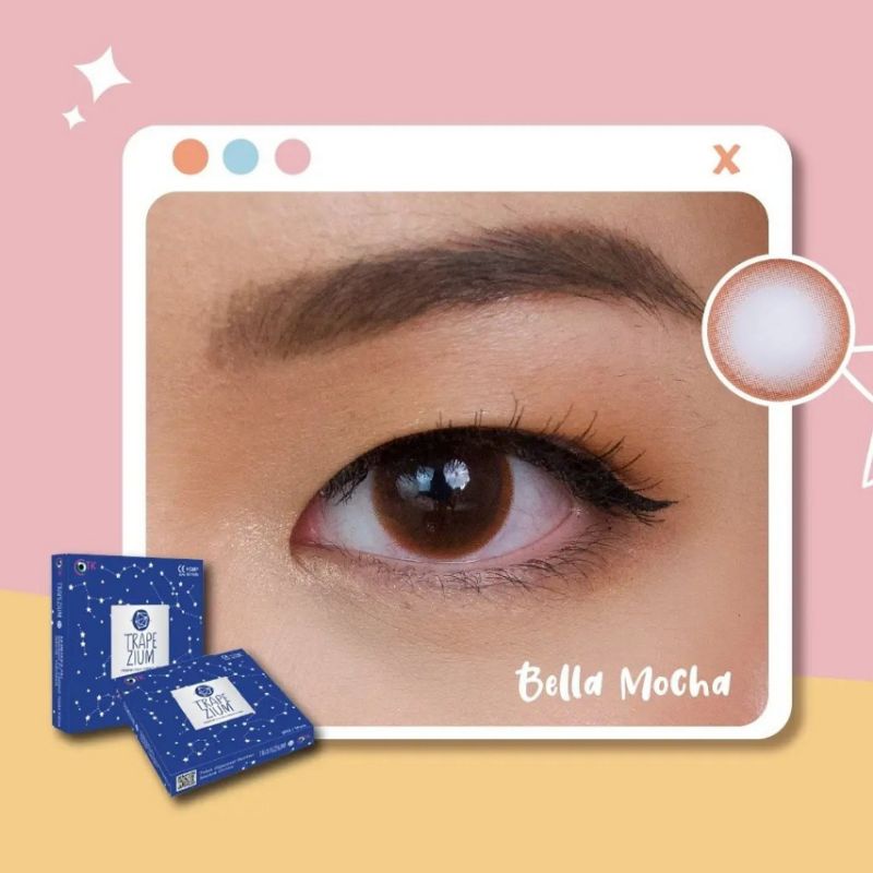 Softlens TRAPEZIUM 14.5 MM BELLA MOCHA MINUS -0.50 S.D -6.00 by CTK