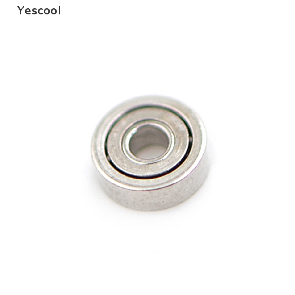 Yescool 10pcs 681ZZ Miniatur Bola Bearing Mini Bahan Metal Ukuran 1x3 X 1mm