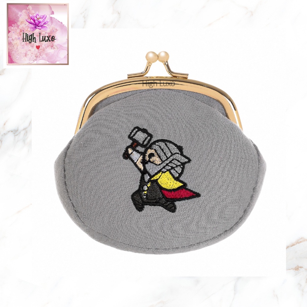 Miniso Official Dompet Koin Marvel Coin Purse Thor Avengers Grey Gray Abu Cool Cute Imut Lucu Kawaii
