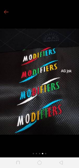 Sarung jok motor MR / kulit jok motor Carbon MR bordir BRIDE, SOMJIN, MODIFIERS