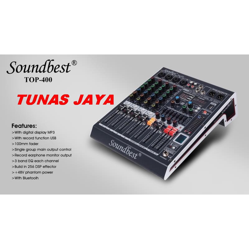 Mixer SoundBest Top 600 Original 6 Channel Bluetooth