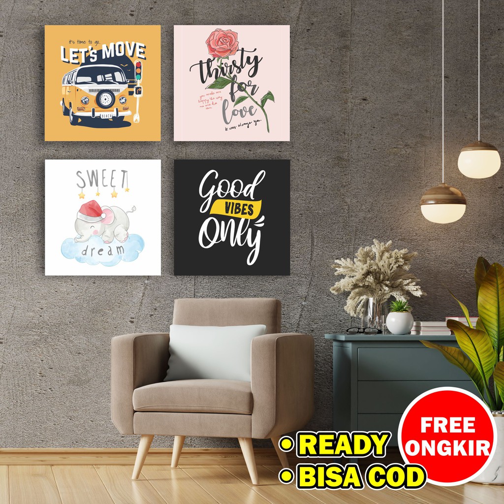 Hiasan Dinding Pajangan Rumah Dekorasi Kamar Walldecor Poster Motivasi wall decor quote ruangan