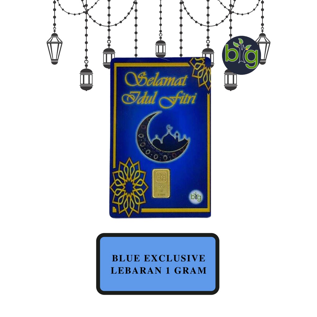 

Emas mini 1 gr Pt Big Gold gifs series edisi Blus exclusive lebaran pvc thr idul fitri ampao lebaran