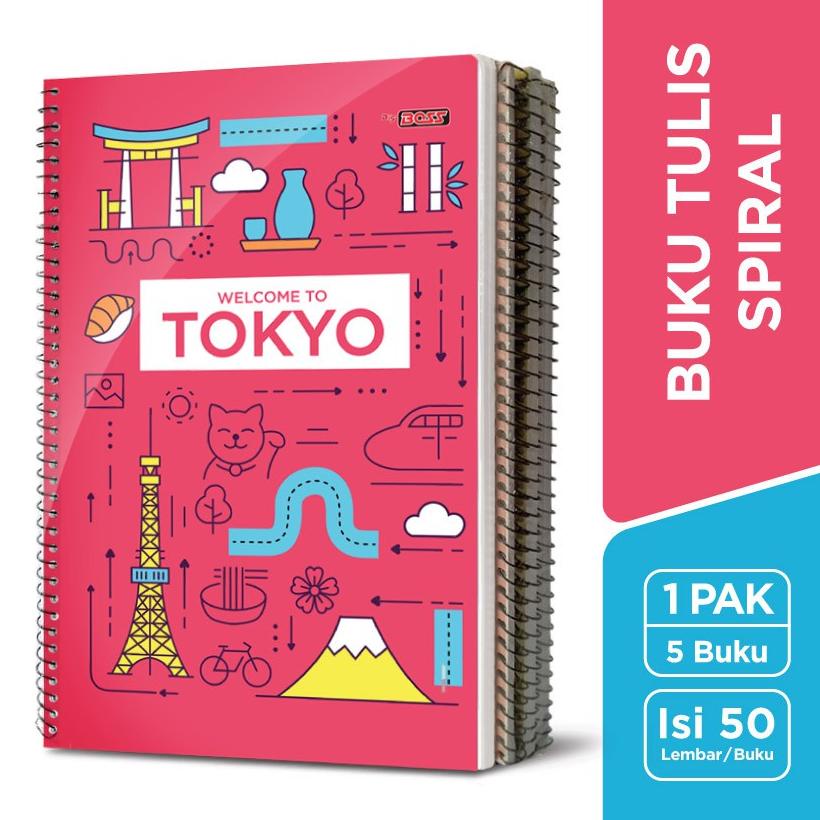 

TREND Buku Tulis SPIRAL Bigboss / B5 50 Lembar ღ 877
