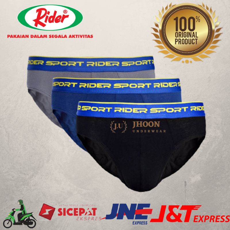 Jual Celana Dalam Pria RIDER R761B. 100% Original Dan Berkualitas (1box ...