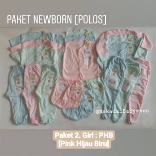  FLUFFY  PERLENGKAPAN BAYI  BARU PAKET  BAJU  BAYI  POLOS 