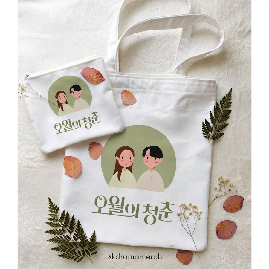 YOUTH OF MAY TOTE BAG + PENCIL CASE DRAMA KOREA FANKIT / drama korea / drakor