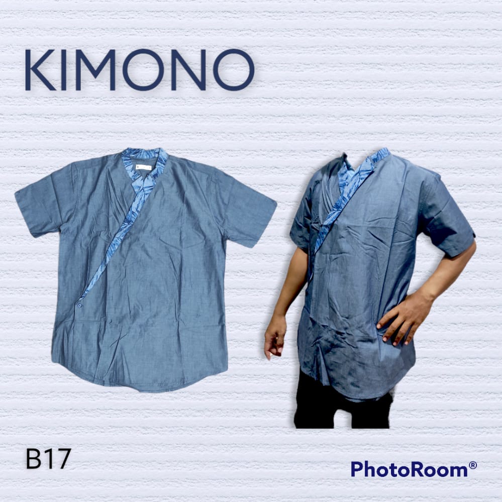 KIMONO PRIA LENGAN PENDEK ROEPI 100% ORIGINAL MURAH