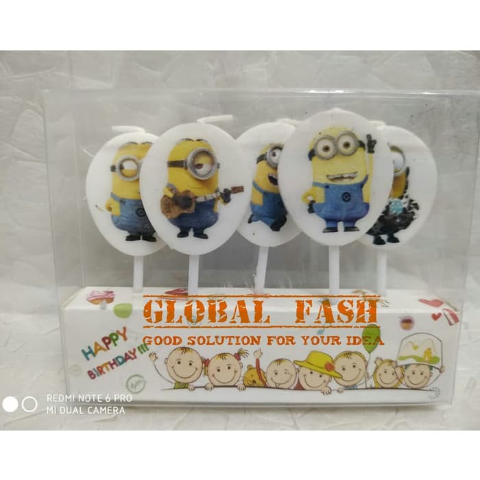 lilin minion / lilin karakter / lilin ultah minion/ lilin kue/ lilin unik
