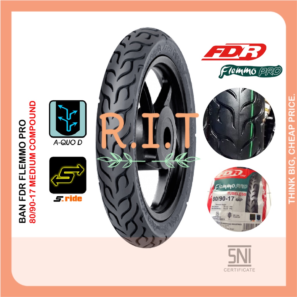 FDR 80/90-17 Flemmo Pro Ban Motor Ring 17 Tubetype  Bebek TT