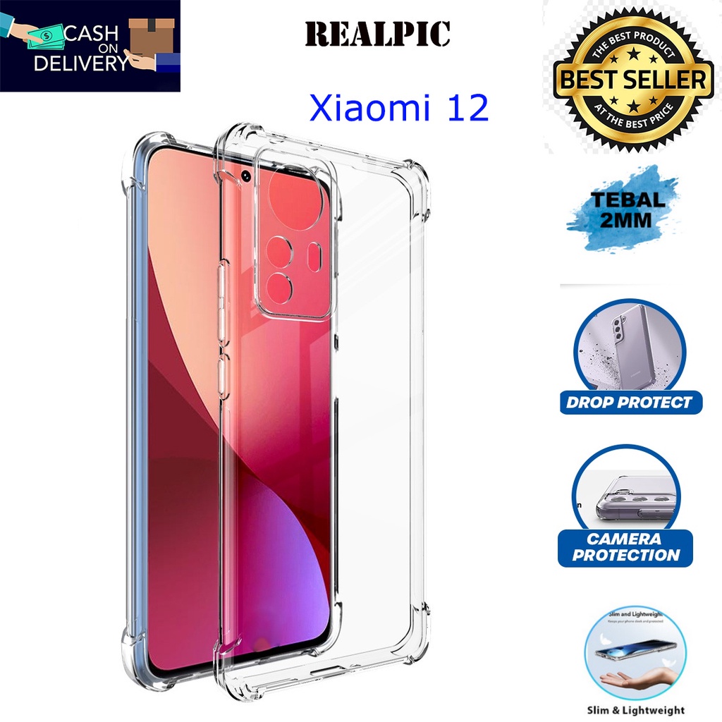 Case Xiaomi 12 Casing Clear HD KETEBALAN 2MM BENING TRANSPARAN TPU Premium Softcase