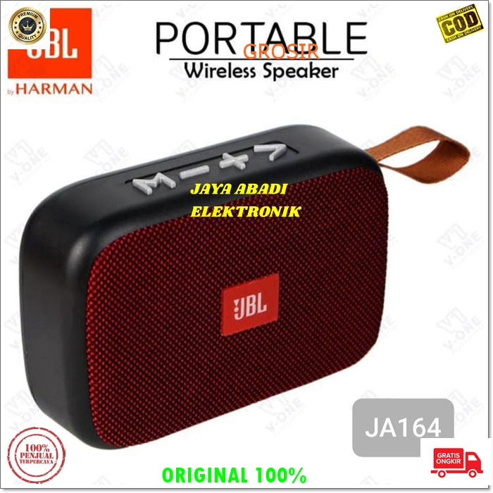 J164 SPEAKER MINI BLUETOOTH PORTABLE SPK USB WIRELESS MP3 MUSIK SUPER BASS PENGERAS SUARA AUDIO UNIVERSAL BASS POWER SOUND PENGERAS SUARA SUPER KENCANG NGEBAS MICRO SD FM MEMORY CARD SPK SYSTEM CHARGER BISA SAMBUNG BLUETOOTH KE SEGALA JENIS HANDPHONE