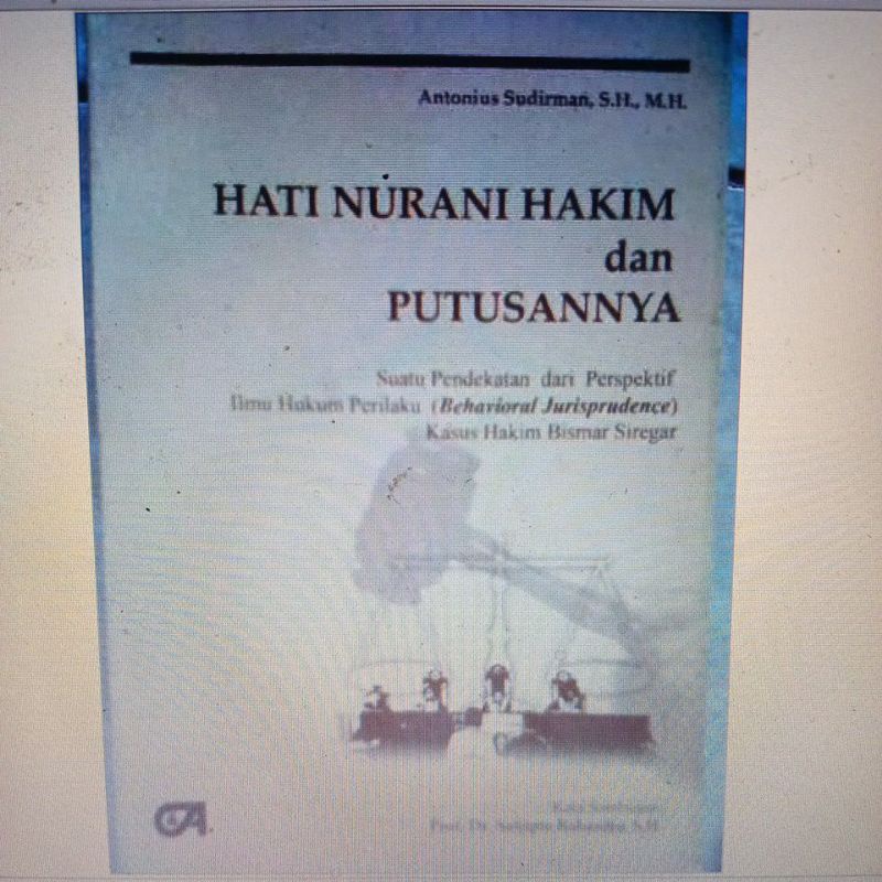 

buku hati nurani hakim dan putusannya