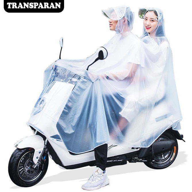 Jas Hujan Poncho Ponco Tebal Premium / Terusan Jas Hujan Motor Lengan Kelelawar Anti Air Angin / Jas Hujan / Jas Hujan Motor 2 Kepala Jas Hujan Korea (YY-6)