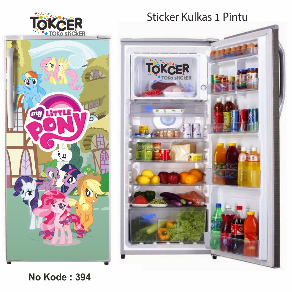 Stiker Kulkas 1 Pintu dan 2 Pintu MY LITTLE PONY