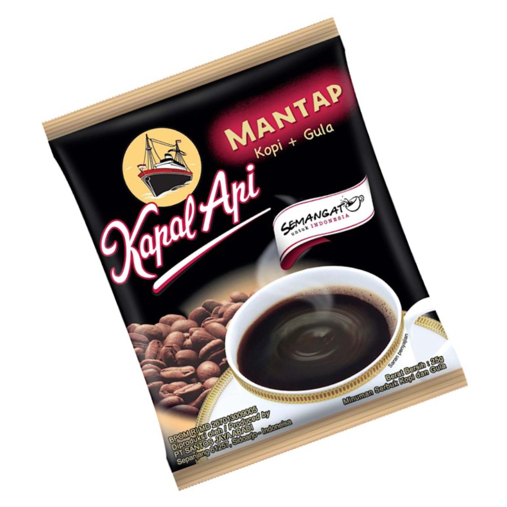 

KAPAL API MANTAP KOPI GULA (ISI 10 SACHET BERAT 25 GR)