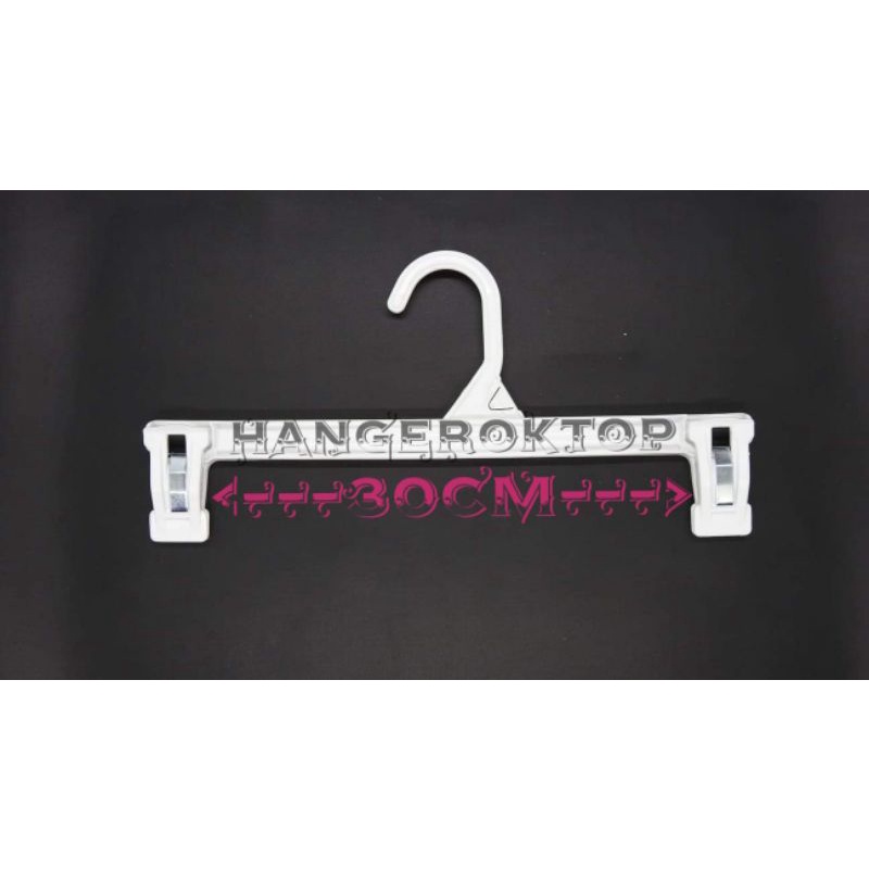 hanger jepit dewasa (30cm) jepit celana dewasa plastik( 1 lusin)