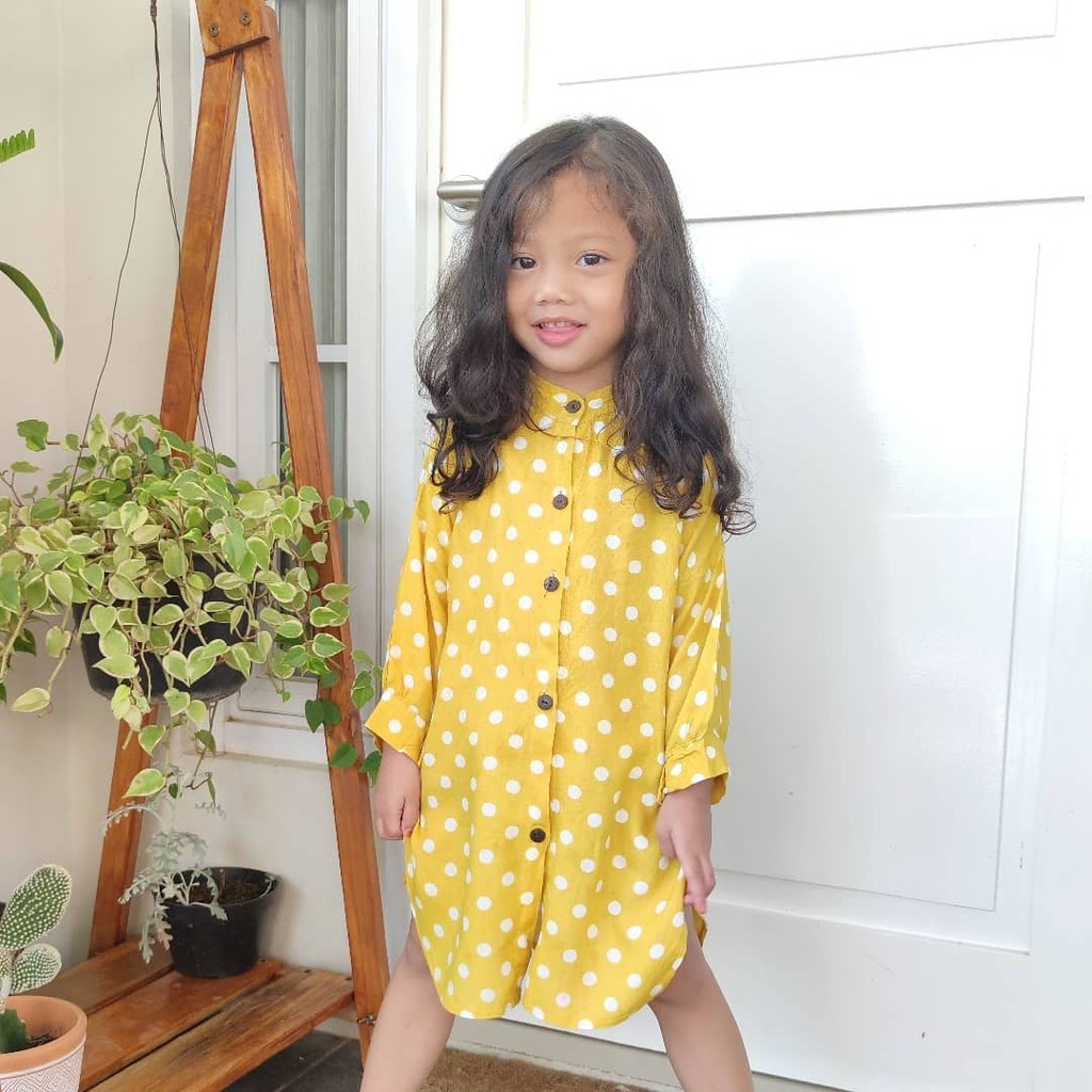 Afsheenastore Tunik Anak Perempuan Minie Polka By Little Aruma