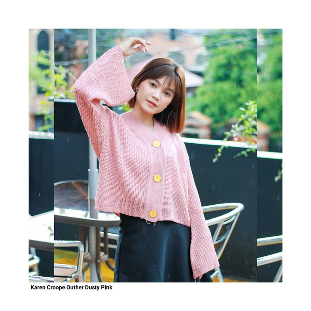 Nara Grosir - Karen Crop Outer l Cardigan Wanita