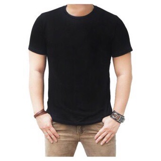 BAJU KAOS  POLOS  HITAM PUTIH  PREMIUM NO BRAND Shopee  