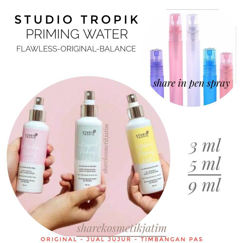 (Share in Pen Spray) STUDIO TROPIK ORIGINAL FLAWLESS BALANCE PRIMING WATER