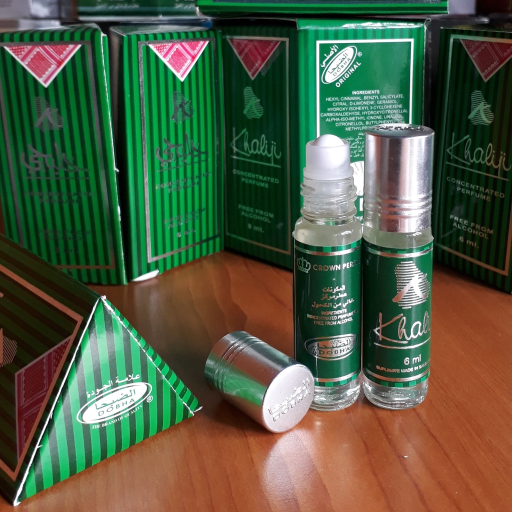 KHALIJI Parfum DOBHA Kemasan 6ml Minyak Wangi Roll On Non Alkohol