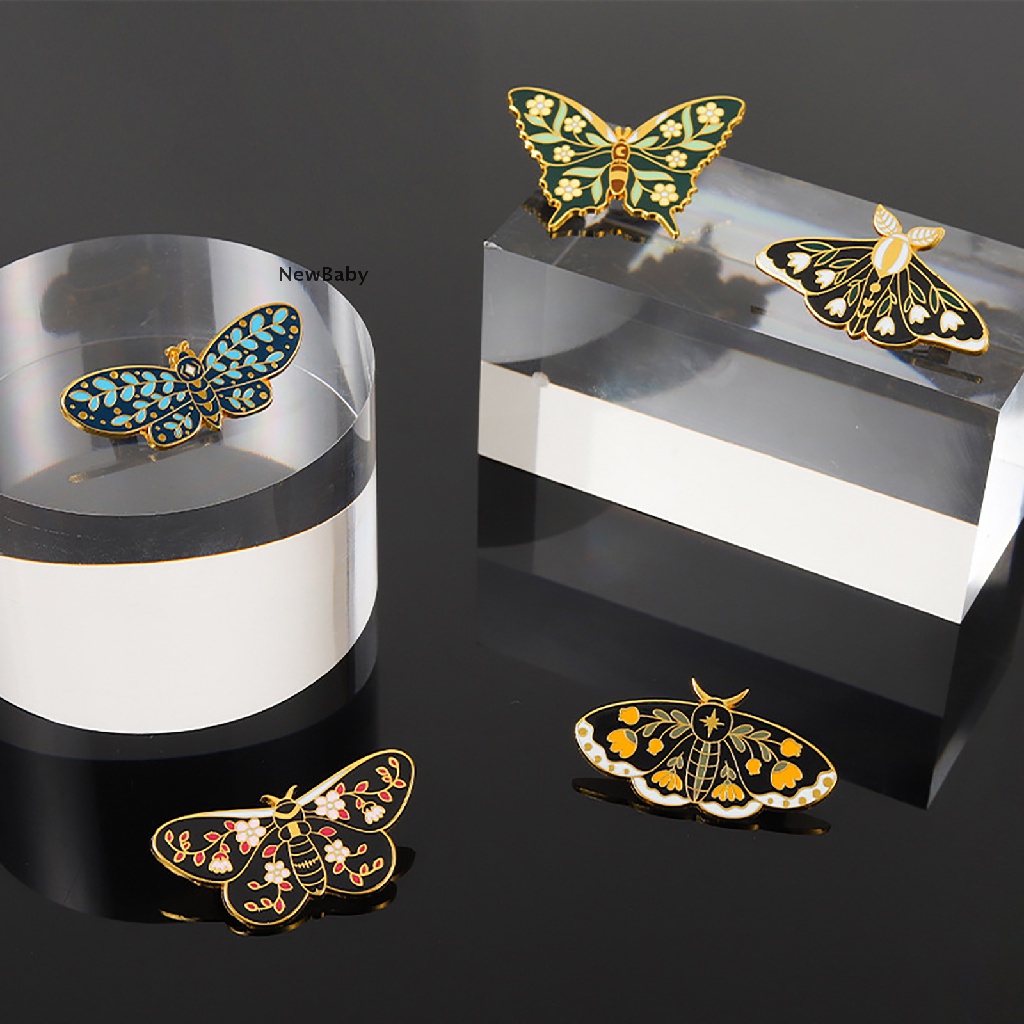 Newbaby 5PCS / Set Bros Butterfly Enamel Untuk Wanita