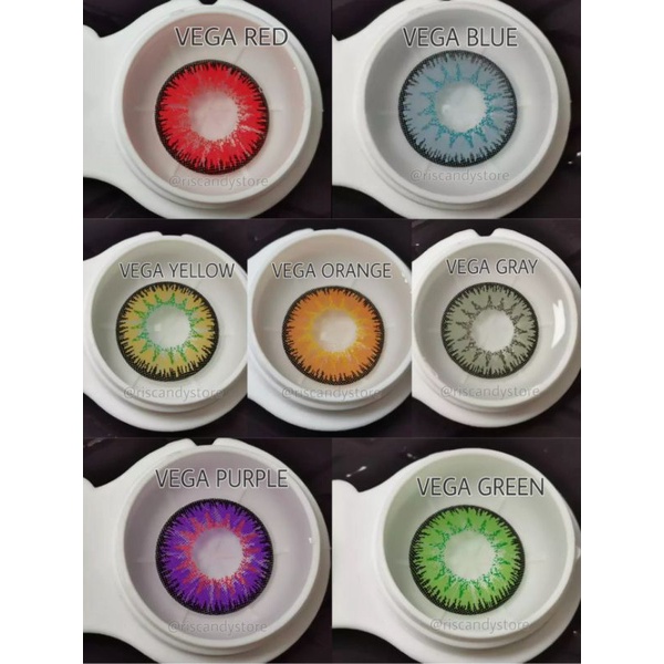 2Pcs Softlens Cosplay Karakter Warna [READY STOCK INDO] Lensa Kontak Normal